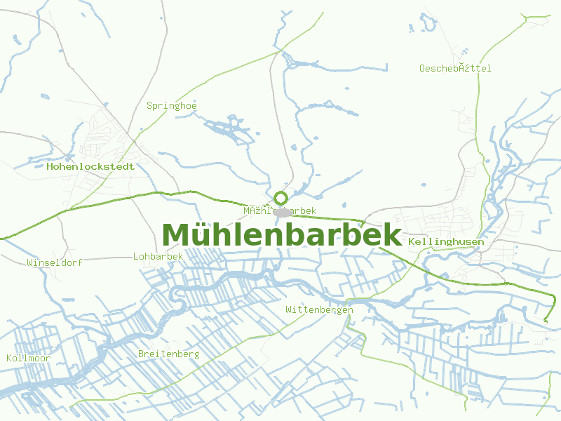 Karte von Mühlenbarbek