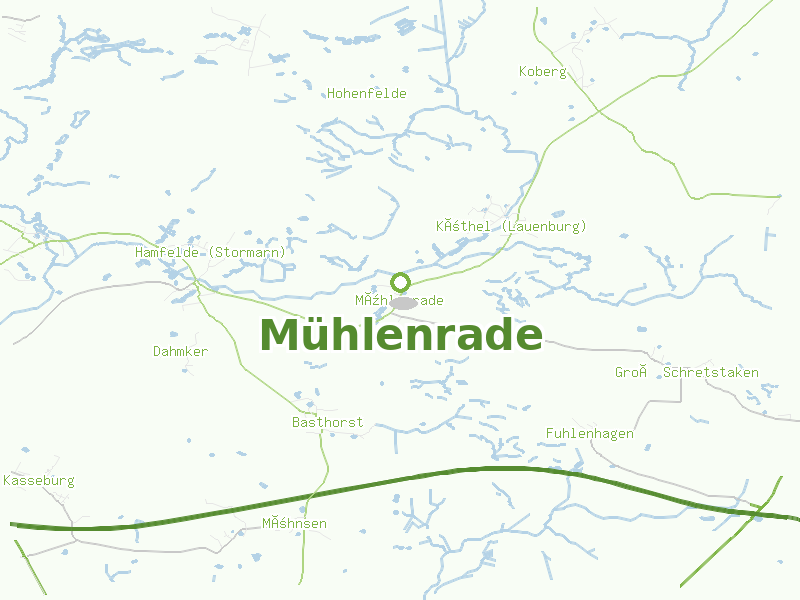 Karte von Mühlenrade