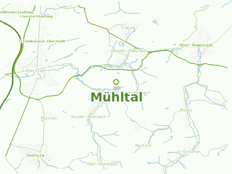 Karte von Mühltal