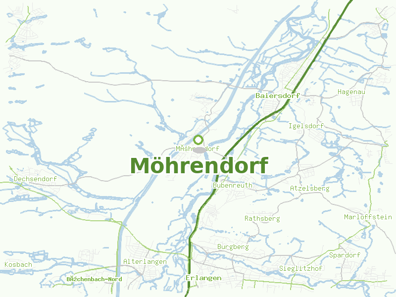 Karte von Möhrendorf