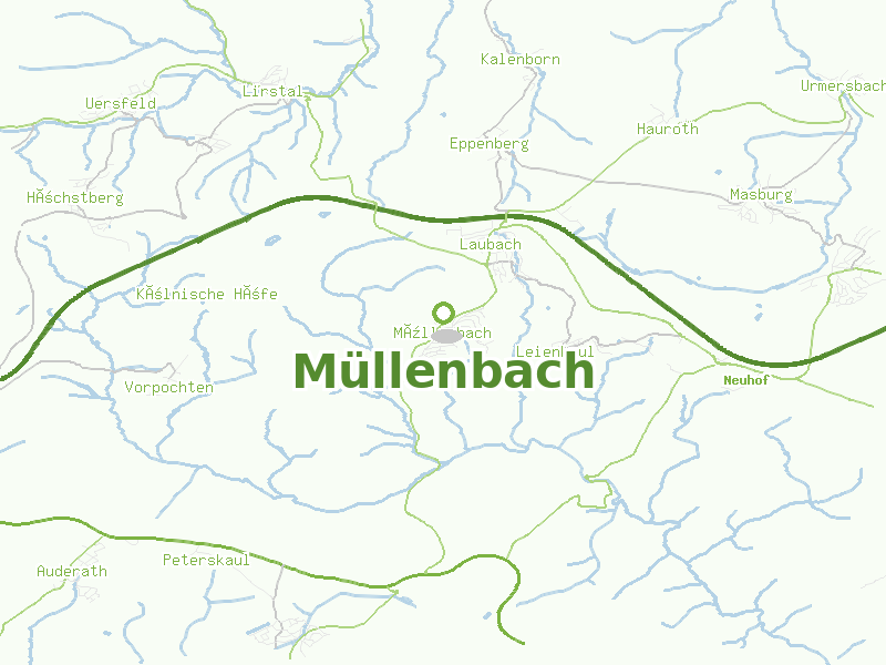 Karte von Müllenbach