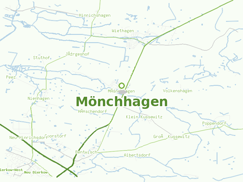Karte von Mönchhagen