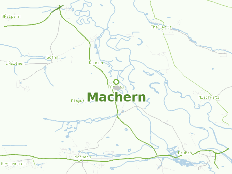 Karte von Machern