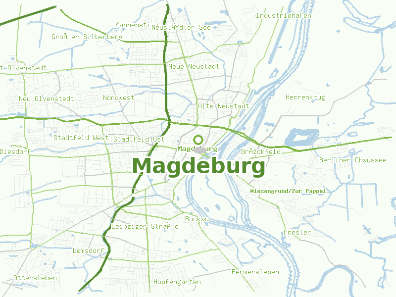 Karte von Magdeburg