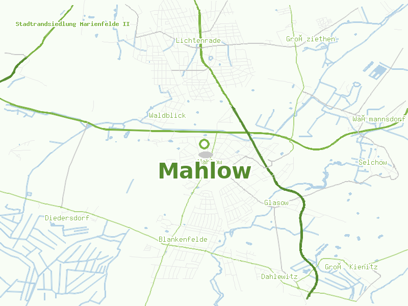 Karte von Mahlow