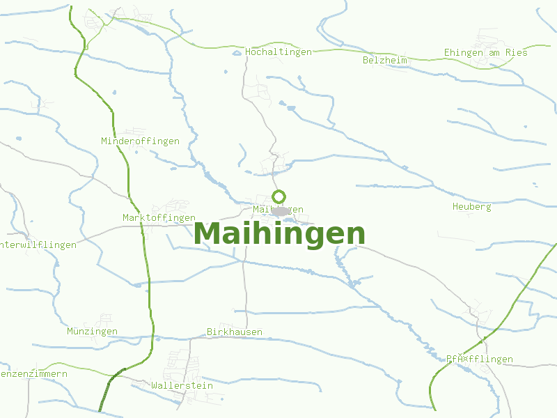 Karte von Maihingen