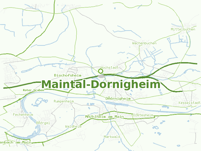 Karte von Maintal-Dornigheim