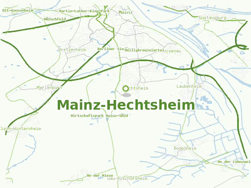 Karte von Mainz-Hechtsheim