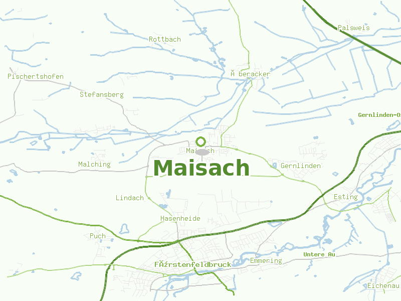 Karte von Maisach