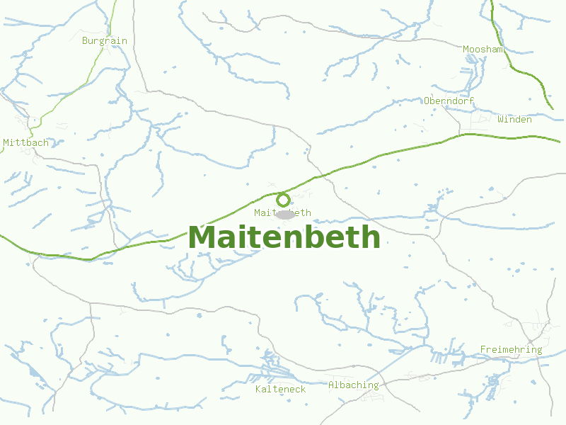 Karte von Maitenbeth