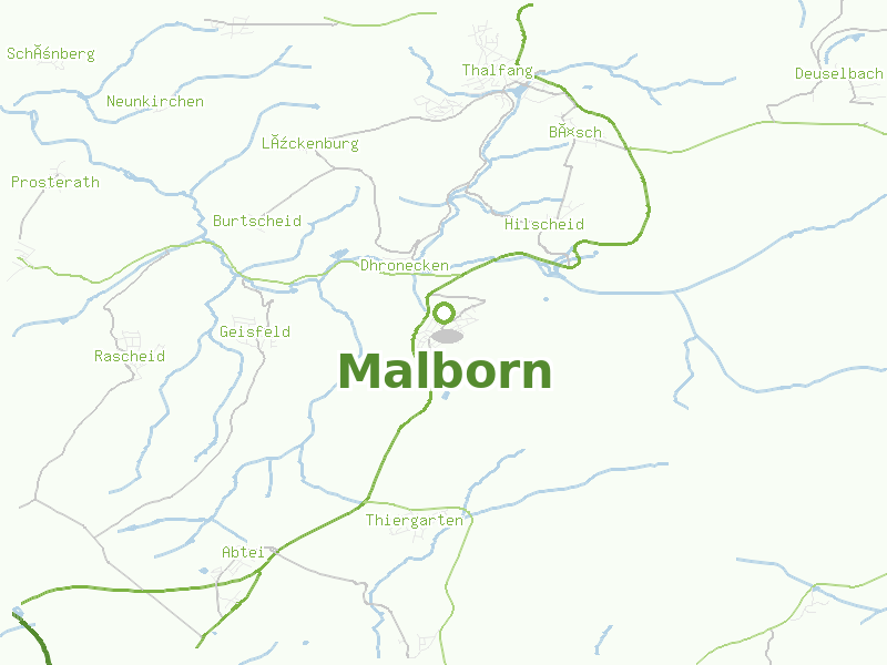 Karte von Malborn