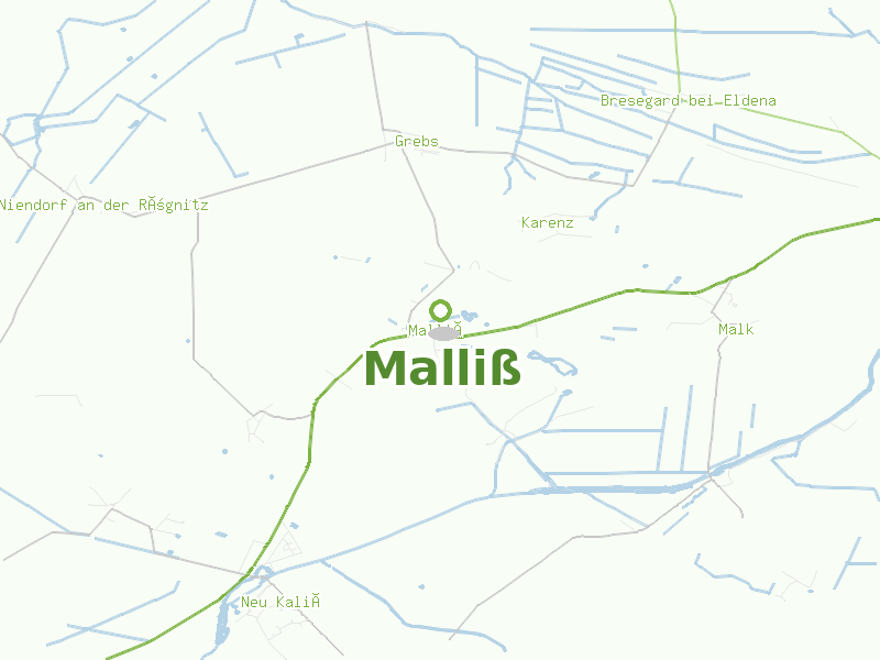 Karte von Malliß