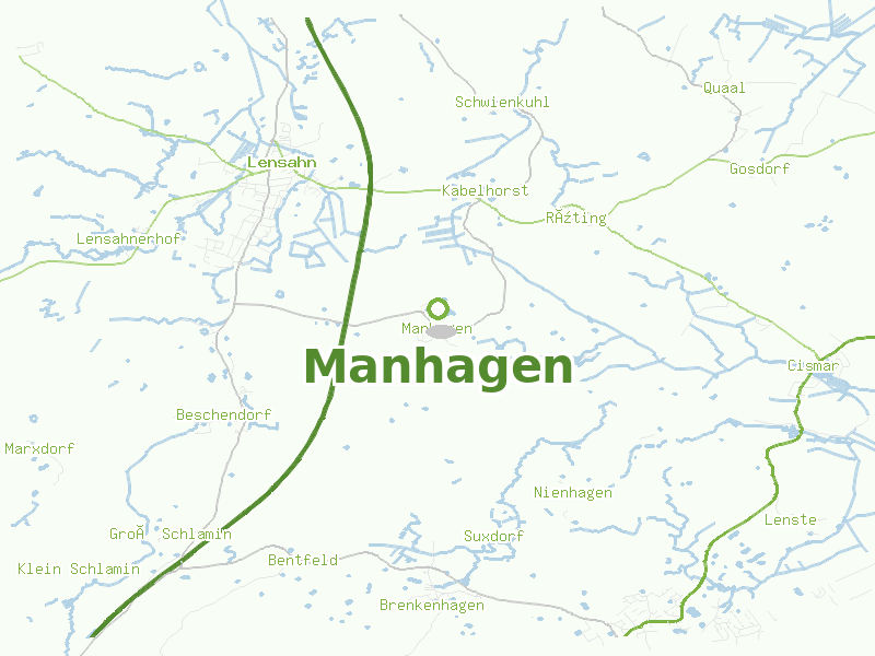 Karte von Manhagen