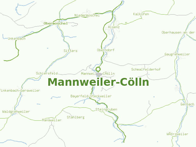 Karte von Mannweiler-Cölln