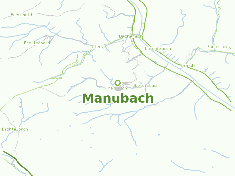 Karte von Manubach