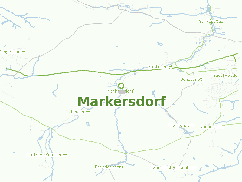 Karte von Markersdorf