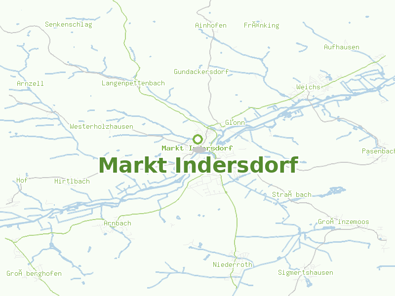 Karte von Markt Indersdorf
