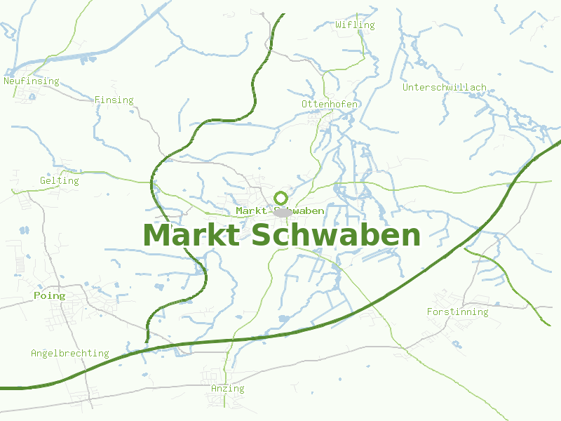 Karte von Markt Schwaben