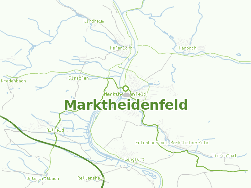Karte von Marktheidenfeld