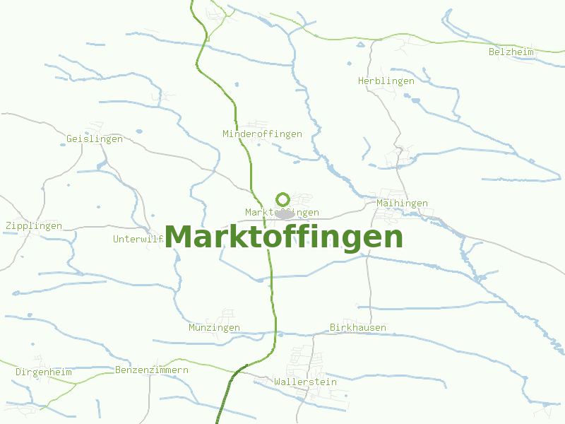 Karte von Marktoffingen