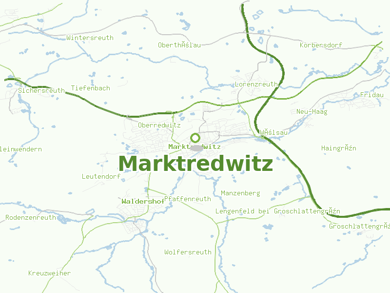 Karte von Marktredwitz