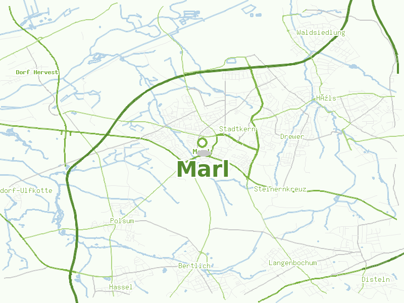 Karte von Marl