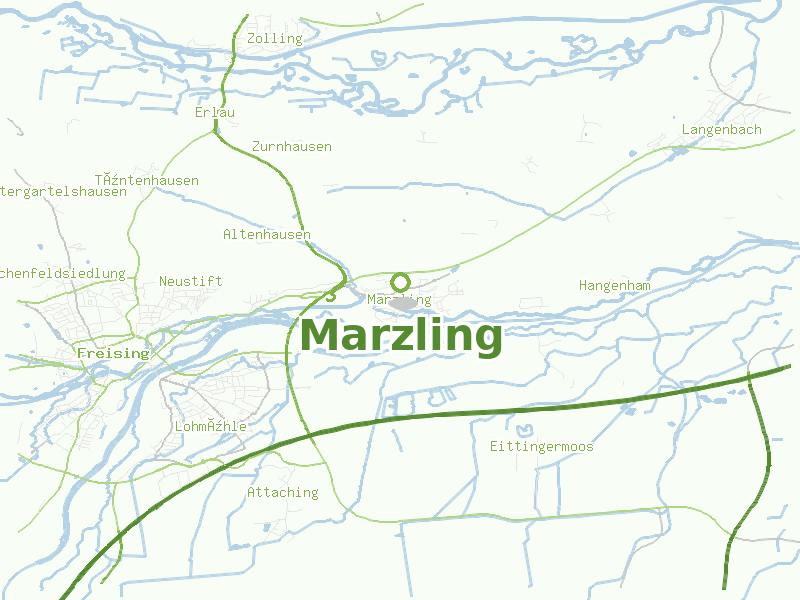 Karte von Marzling