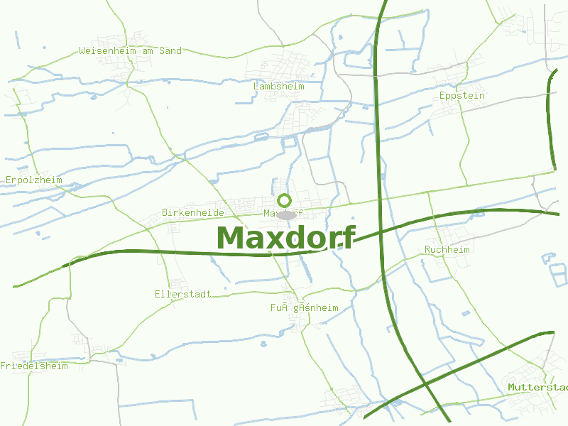 Karte von Maxdorf