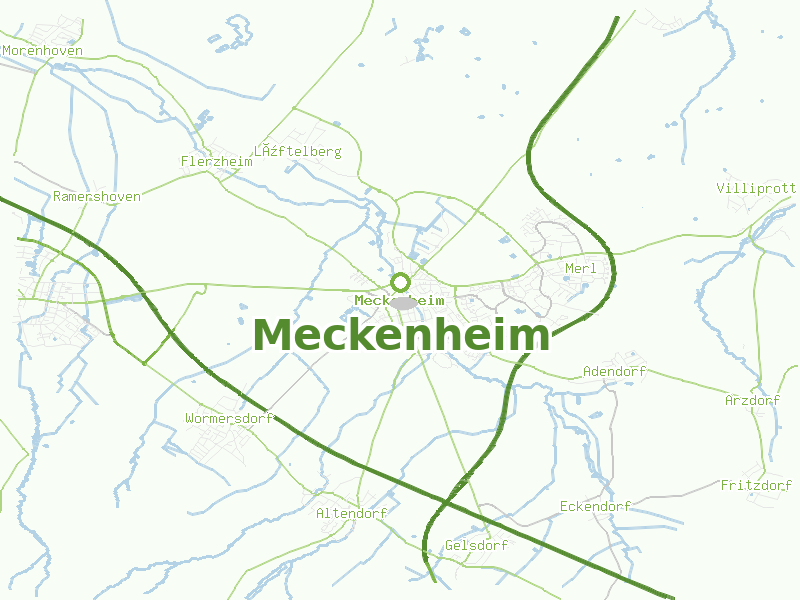 Karte von Meckenheim
