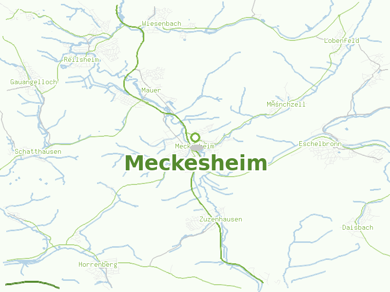 Karte von Meckesheim