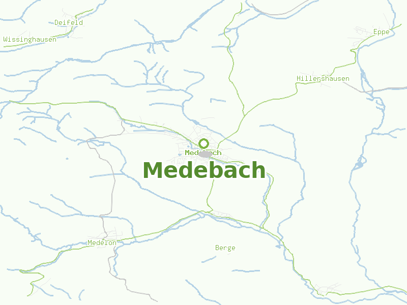 Karte von Medebach