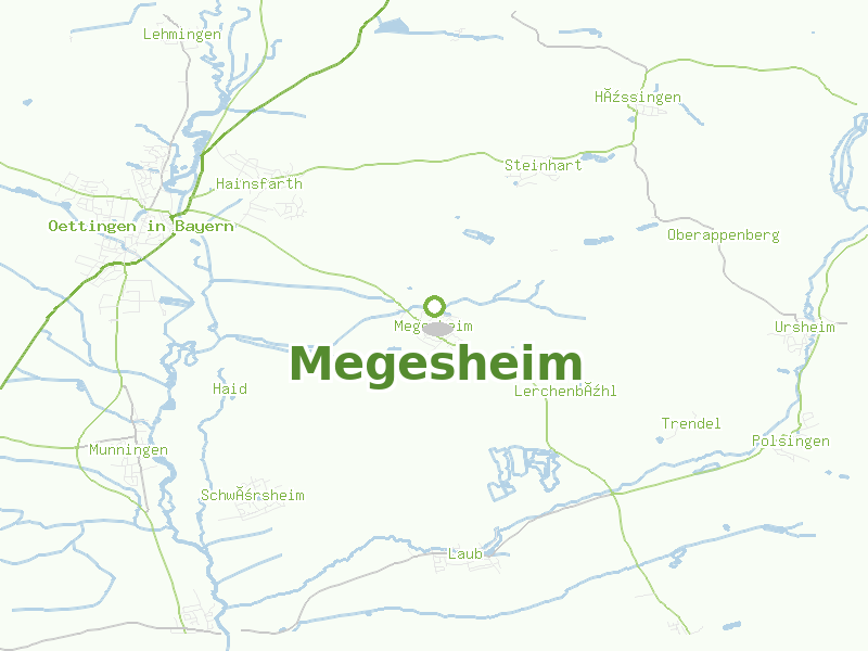 Karte von Megesheim