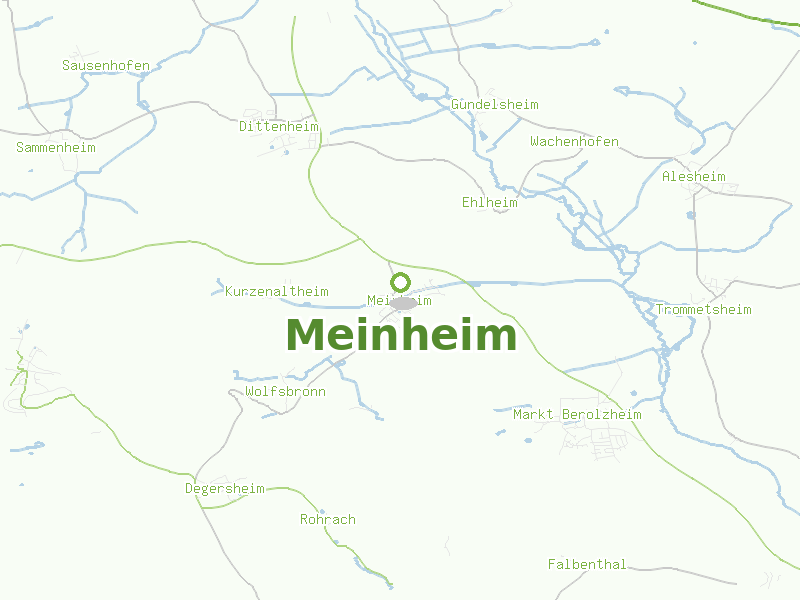 Karte von Meinheim