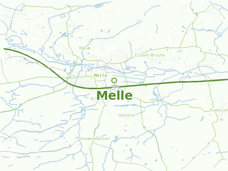 Karte von Melle
