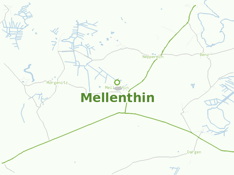 Karte von Mellenthin