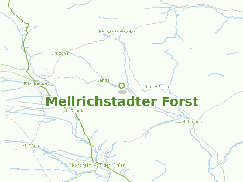 Karte von Mellrichstadter Forst