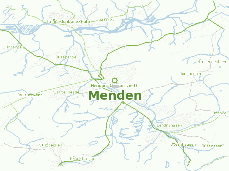 Karte von Menden