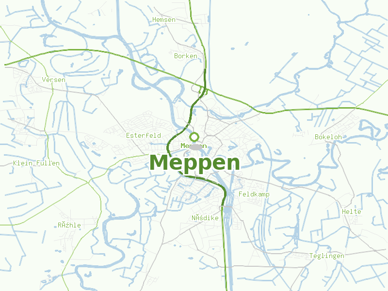 Karte von Meppen