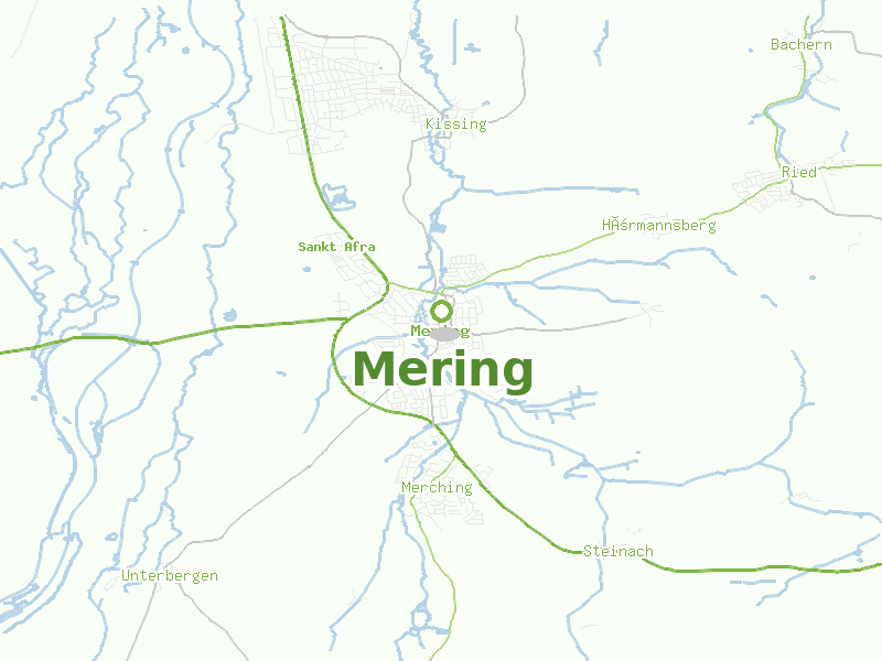 Karte von Mering
