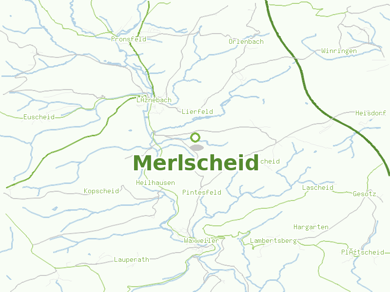 Karte von Merlscheid