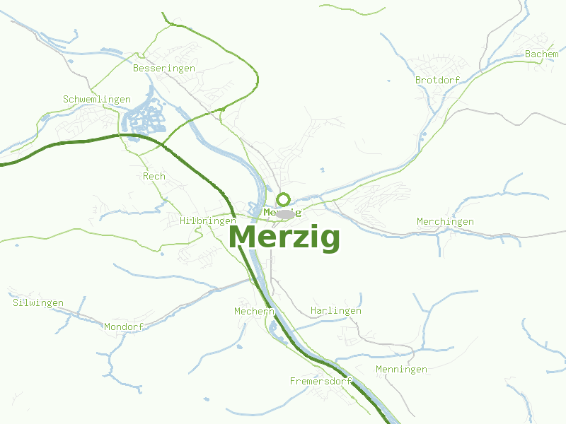 Karte von Merzig