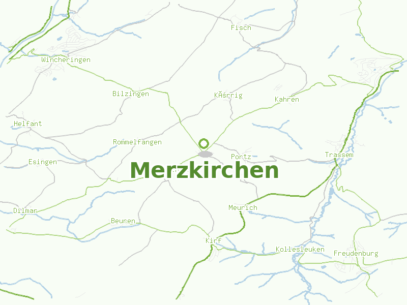 Karte von Merzkirchen