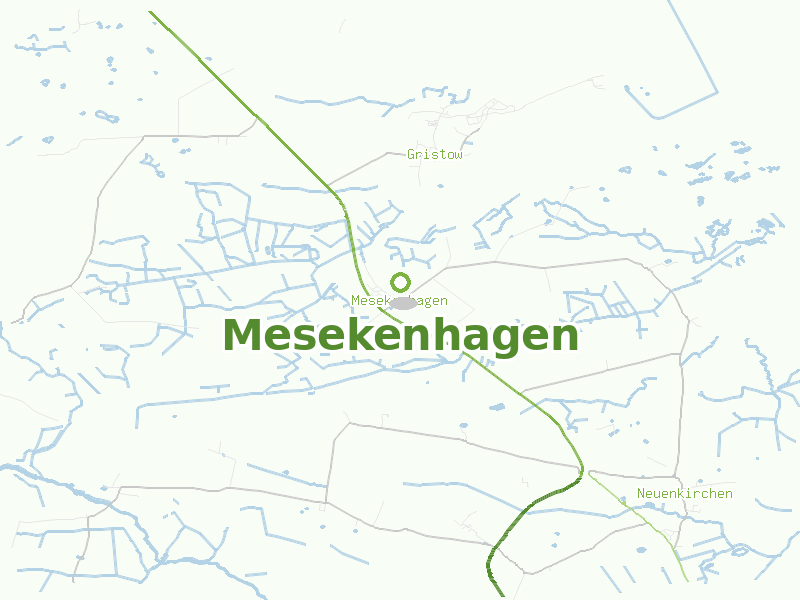Karte von Mesekenhagen