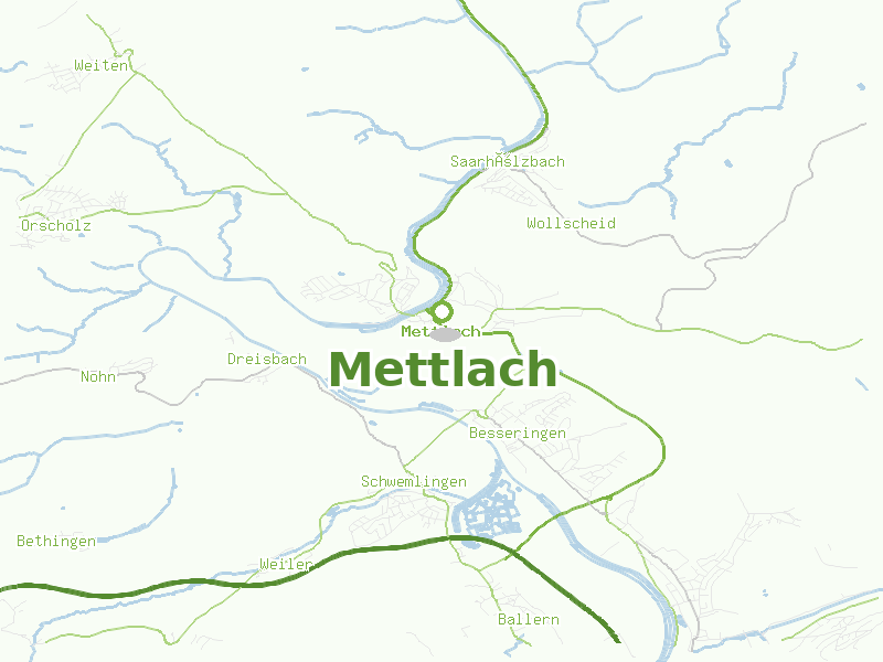 Karte von Mettlach