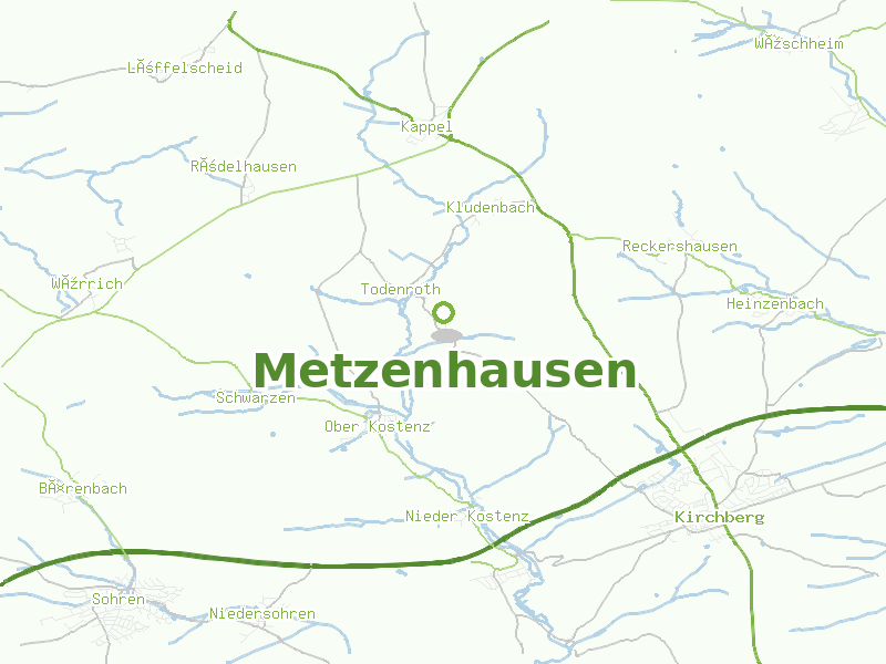 Karte von Metzenhausen
