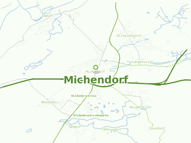 Karte von Michendorf