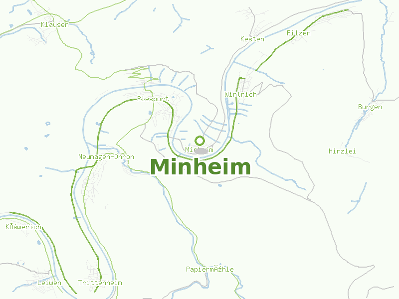 Karte von Minheim