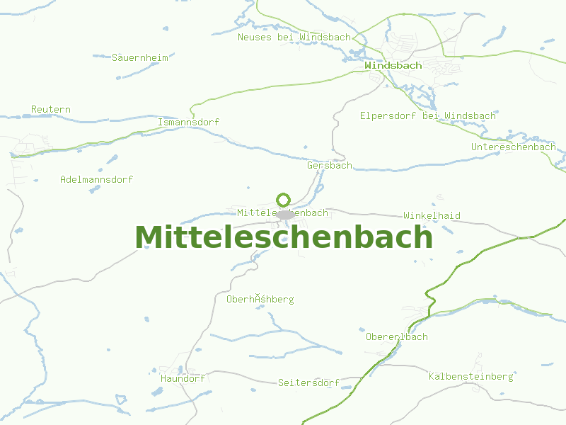 Karte von Mitteleschenbach