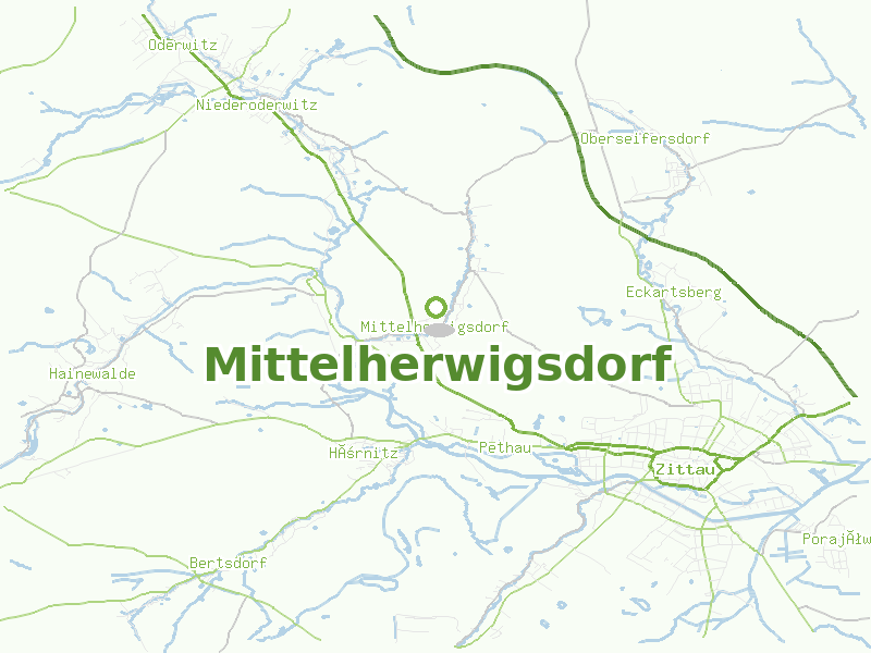 Karte von Mittelherwigsdorf