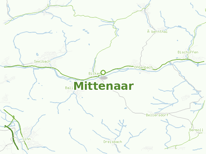 Karte von Mittenaar